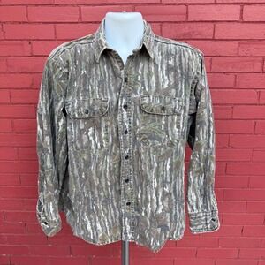 Vtg Five Brother Realtree Camo Button Up Shirt Size Large 16 16 1/2 Gorpcore